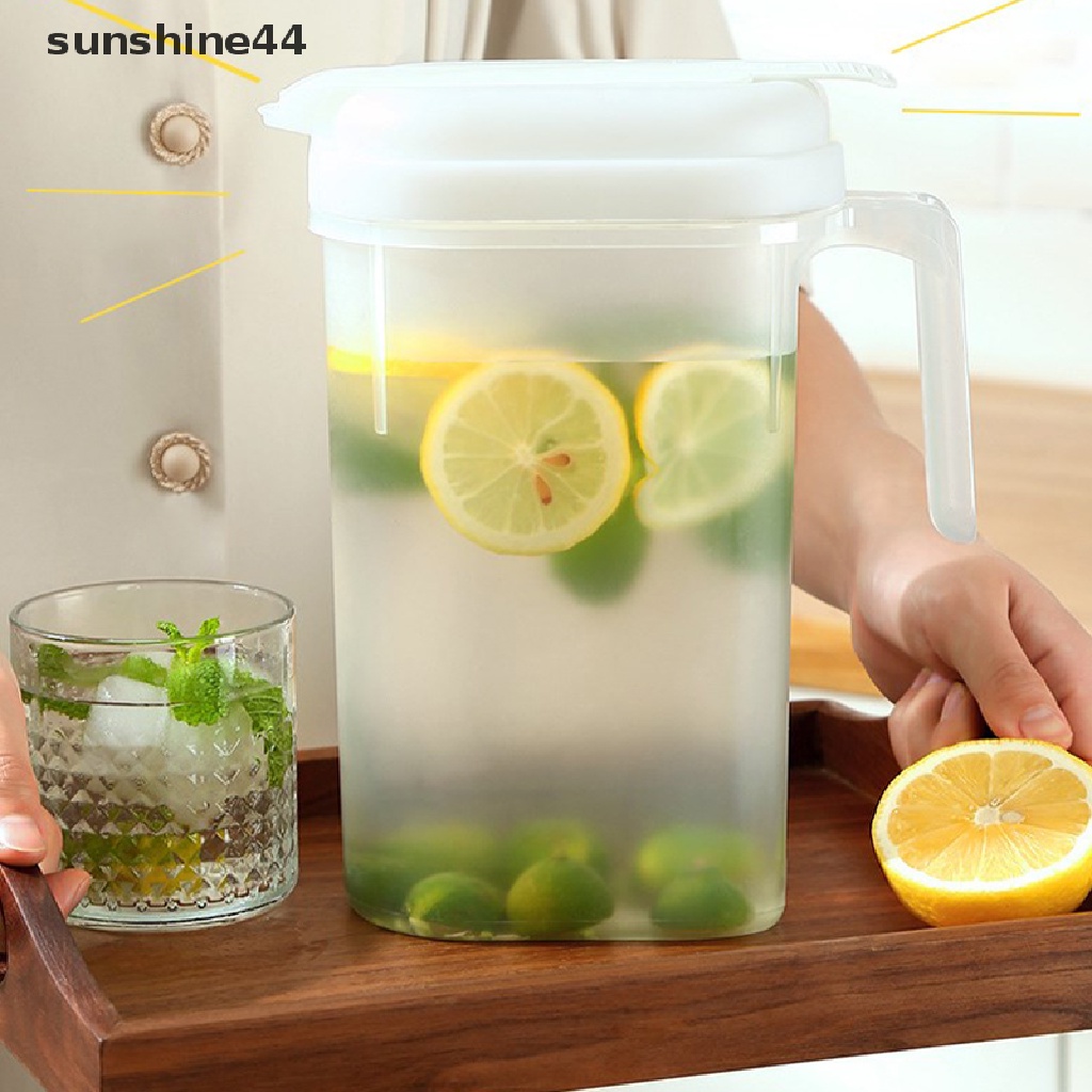 Sunshine 2400ML Kulkas Lemon Juice Jug Cold Kettle Ketel Kapasitas Besar Dapur ID