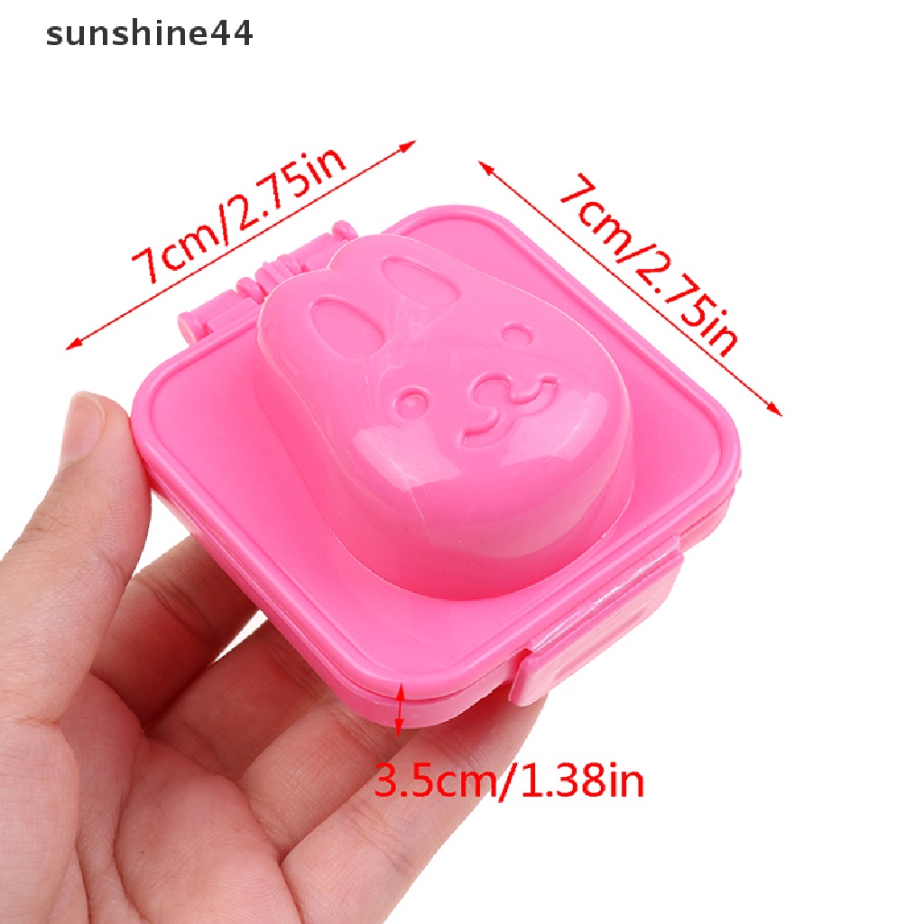 Sunshine Baby Rice Ball Mold Cetakan Kartun Sushi Rice Mold Fish Car Jingle Cetakan Telur Kucing ID