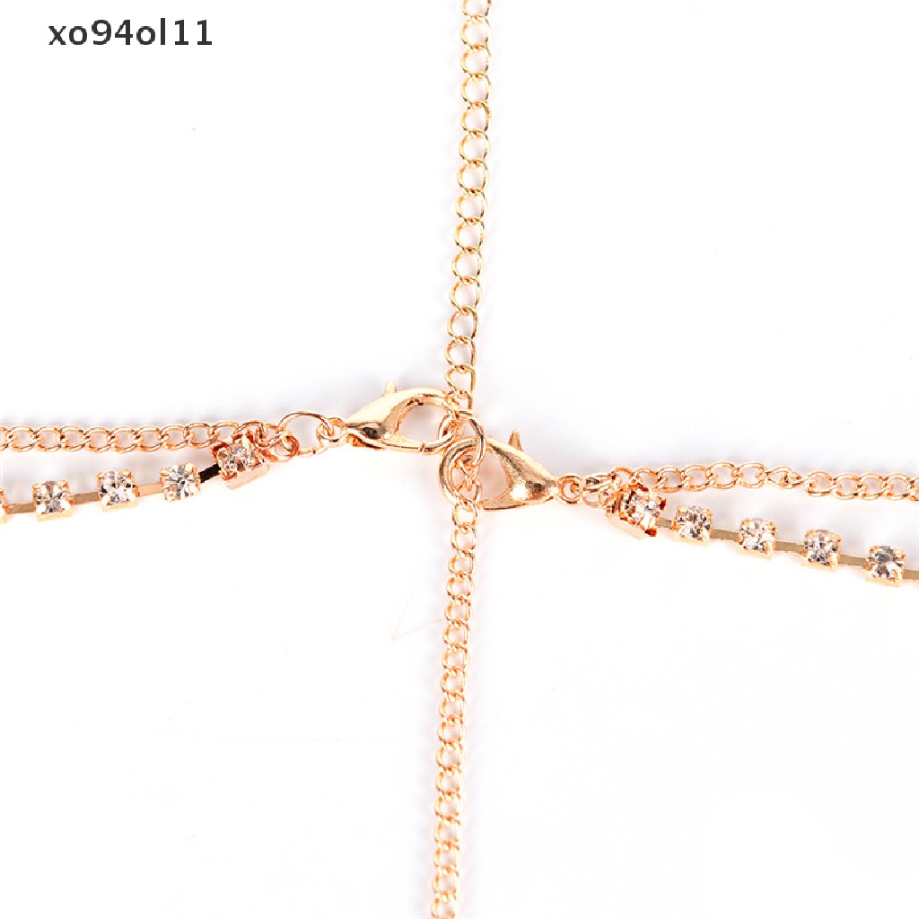 Xo Logam Multilayer Kepala Boho Rantai Headband Pernikahan Gaya Rambut Aksesoris Rambut OL
