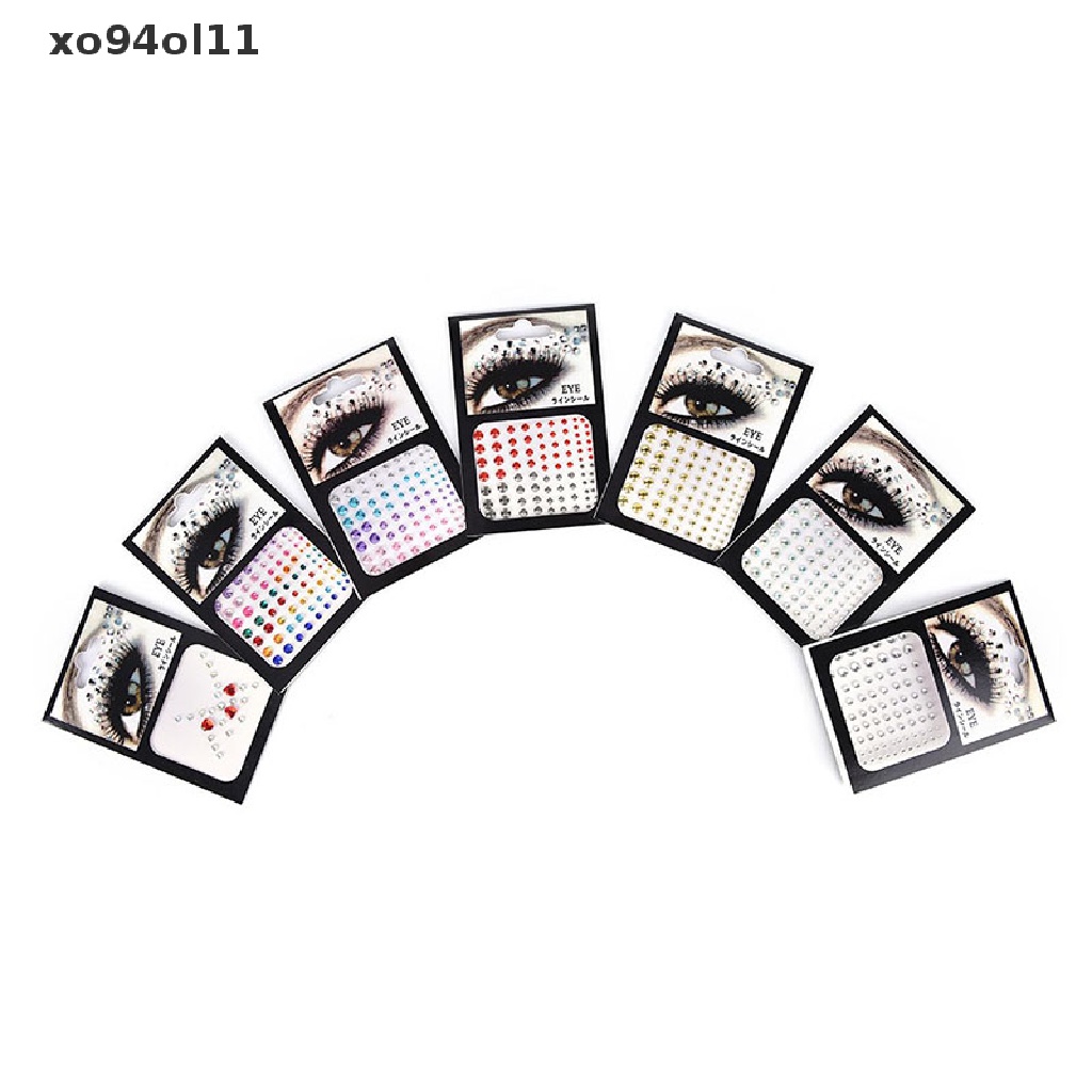 Xo New Jewel Eyes Makeup Crystal Eyes Stiker Tato Diamond Glitter Makeup Stiker OL