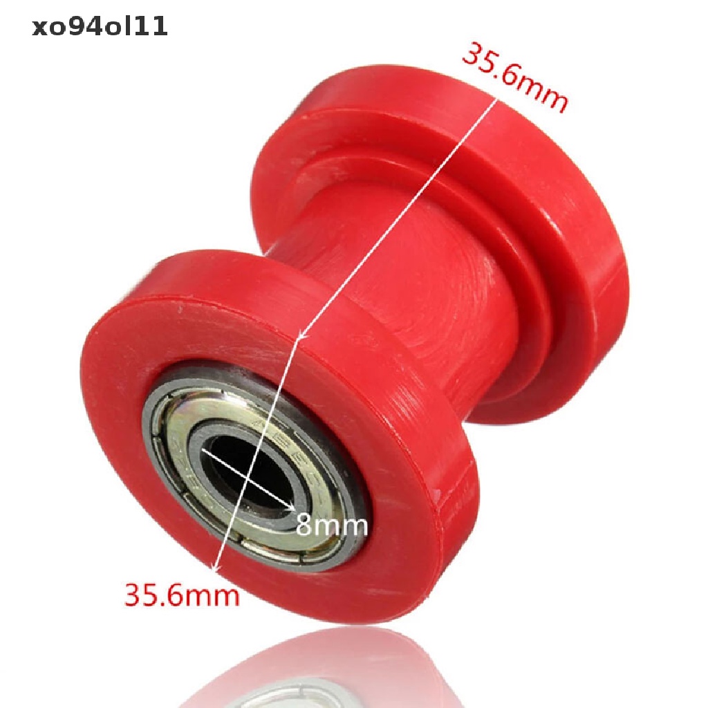 Xo 1pcs 8mm 10mm Rantai Roller Slider Tensioner Wheel Guide Pit Kotoran Sepeda Mini Moto OL