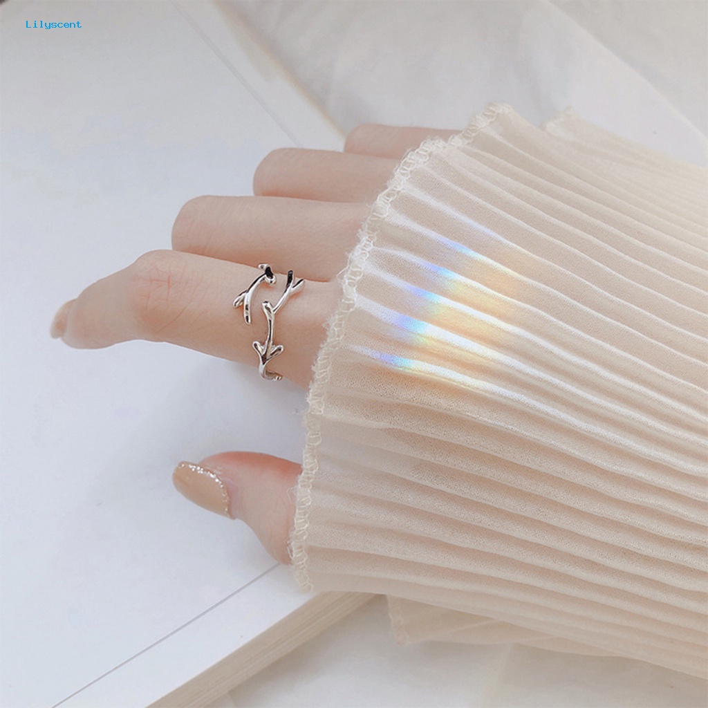 Lilyscent Cincin Jari Perempuan Aksesori Perhiasan Wanita Open Adjustable Ring Adjustable