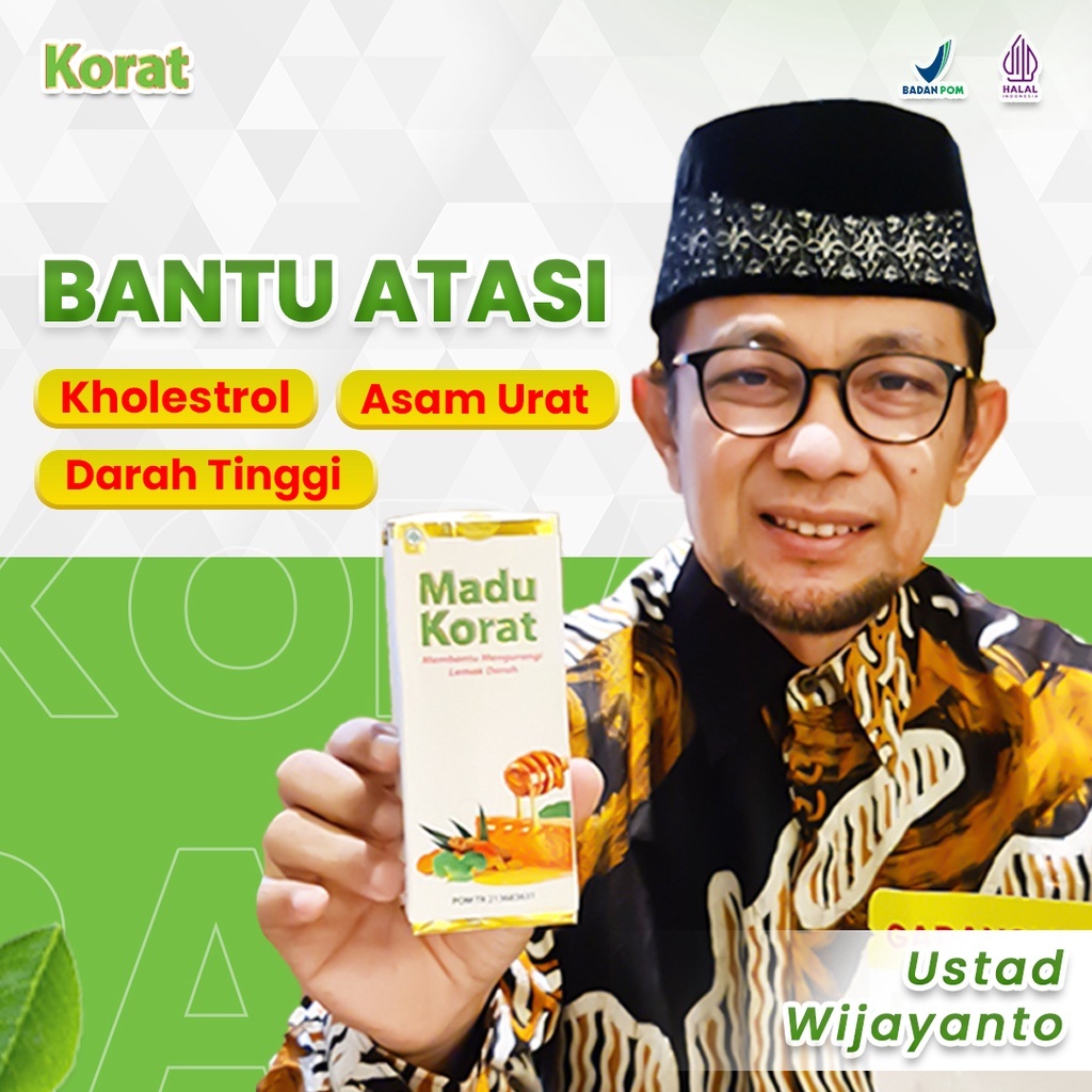 Madu Korat ORIGINAL HERBAL Kolesterol & Asam Urat Alami sudah Bpom