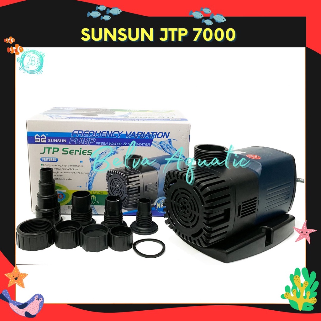 SUNSUN JTP 7000 POMPA CELUP KOLAM AQUARIUM IKAN POMPA HIDROPONIK