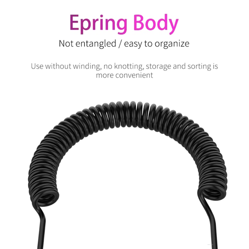 Vivi Spring Unilateral Headset Extension Line Lubang Suara Di Telinga Earbud Tunggal