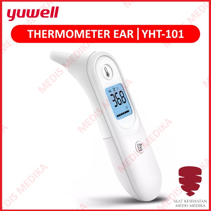 Thermometer Ear YHT 101 Alat Ukur Pengukur Cek Temperatur Suhu Termometer Telinga Digital