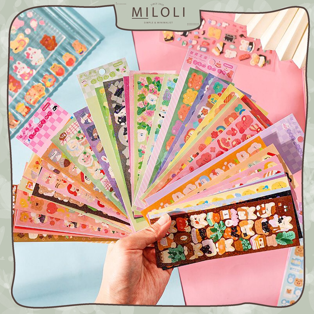 

[MILOLI] 10Pcs FUNNY CARTOON SERIES PET DIY Diary Sticker Jurnal BUJO Planner Deco Stiker Hias - B0397