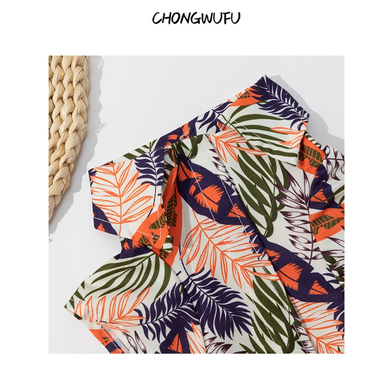 Kemeja fashion Musim Panas Gaya Hawaii Pakaian Anjing Peliharaan