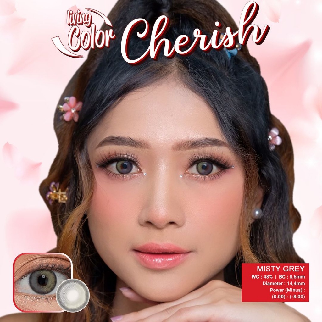 Softlens Living Color Cherish DIA 14.40mm NORMAL &amp; MINUS (-0.50 s/d -3.00) / BS