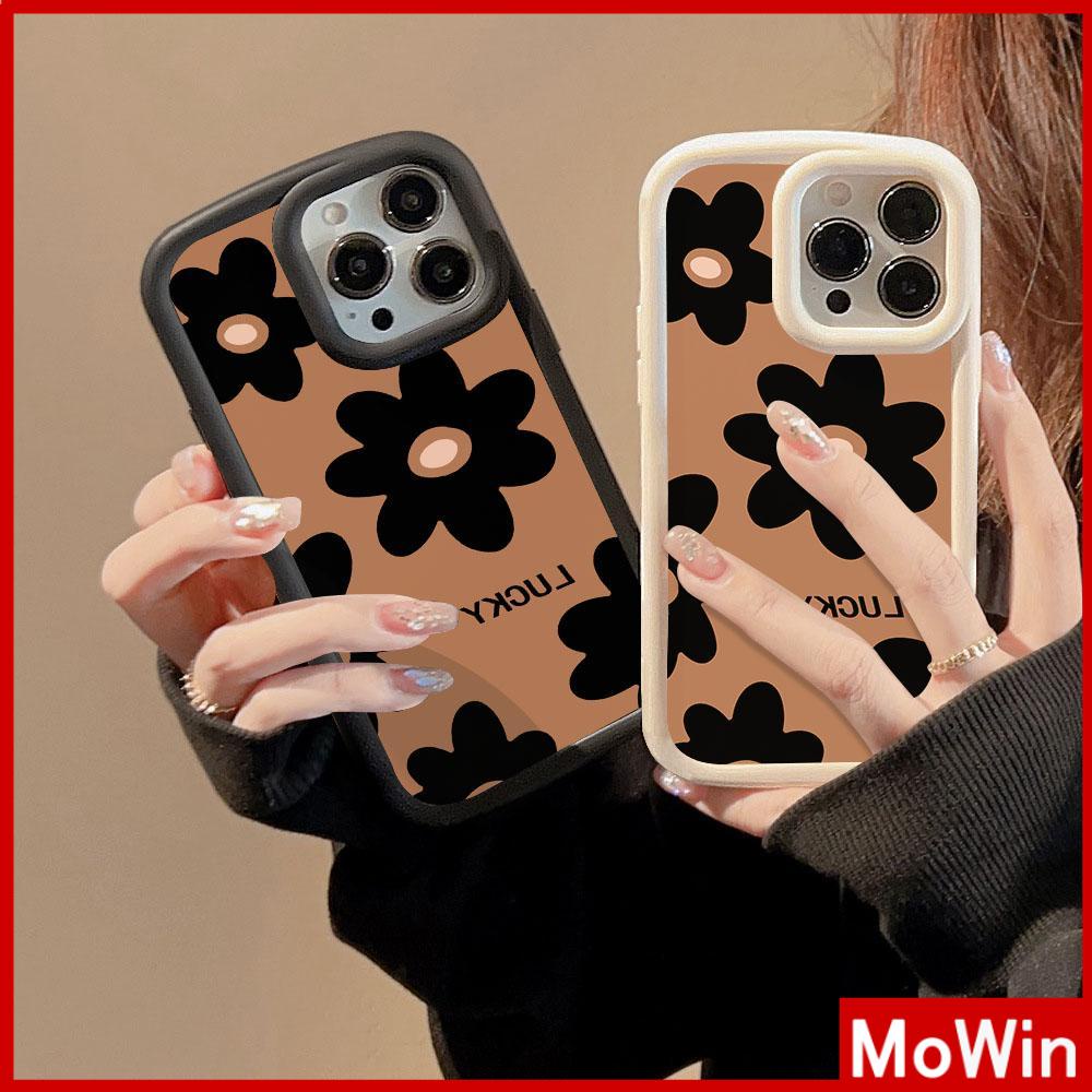 For iPhone 14 Pro Max iPhone Case Matte TPU Soft Case Black Beige Shockproof Protection Camera Flowers Compatible with iPhone 13 Pro max 12 Pro Max 11 xr xs max 7Plus 8Plus