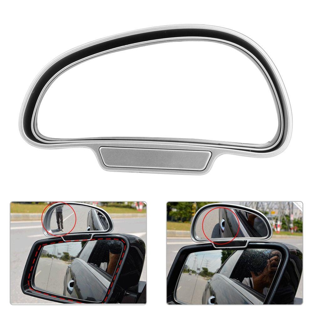 POPULAR Blind Spot Mirror Adjustable Rotatable 360derajat Cermin Samping Mobil