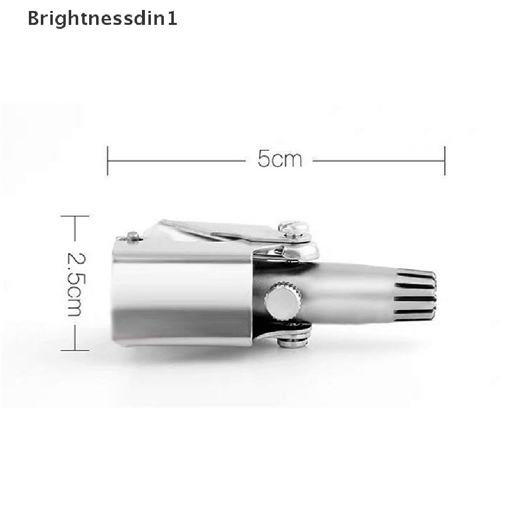 [Brightnessdin1] Gunting Pemangkas Bulu Hidung Manual Stainless Steel Set Butik Penghilang Hidung Profesional