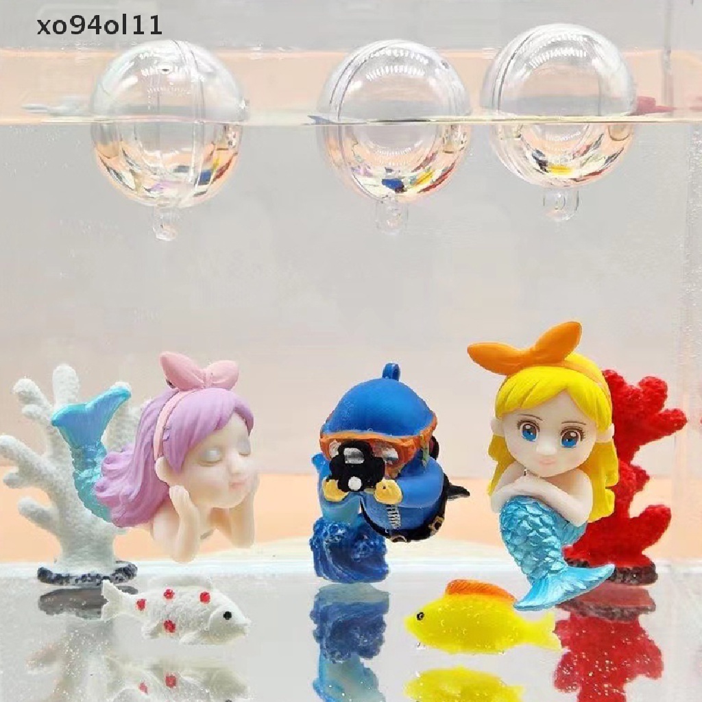 Xo Floag Ikan Dekorasi Ornamen Pantai Jepit Rambut Mermaid Aquarium Liontin Kecil Kreatif Lansekap Craft Pendant OL