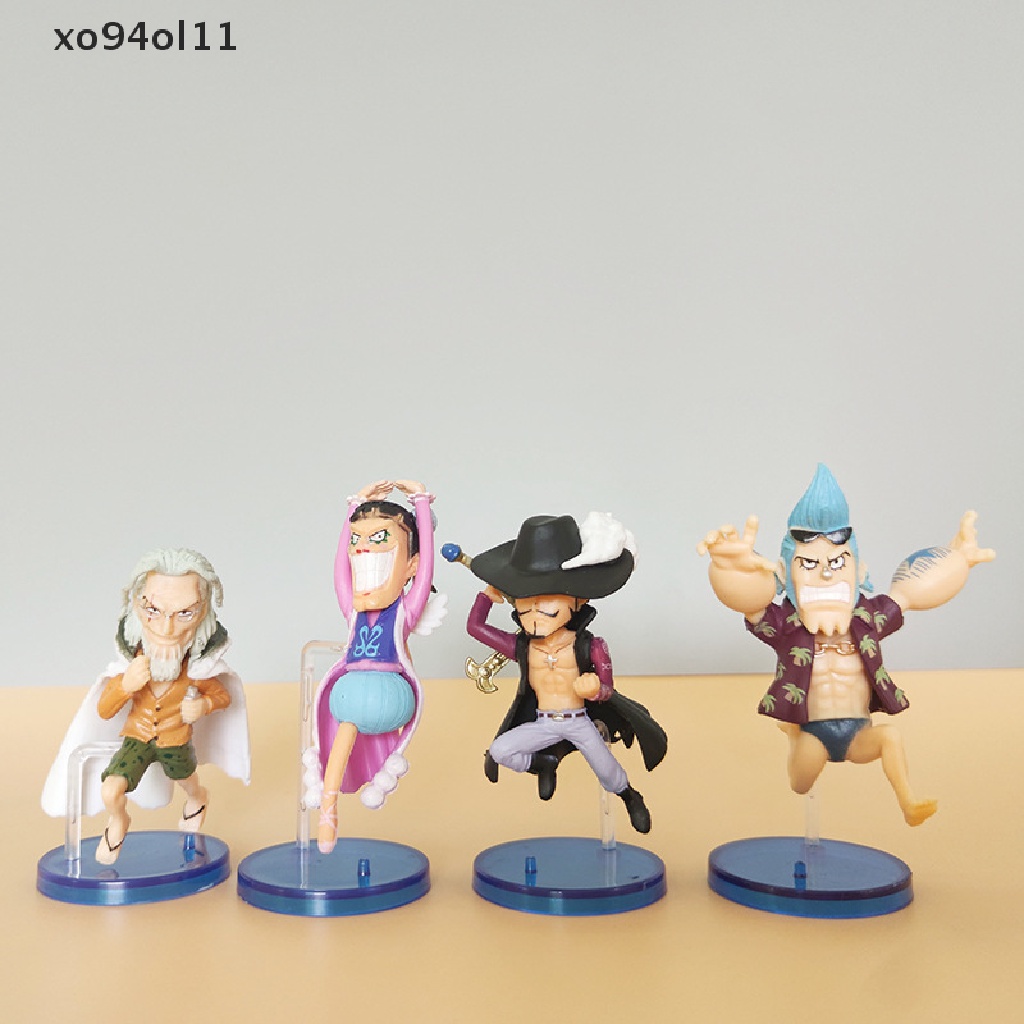 Figura Mini XO ONE PIECE 12pcs/Set 6-8cm Lari Berpose Zoro Sanji Luffy Figurines OL