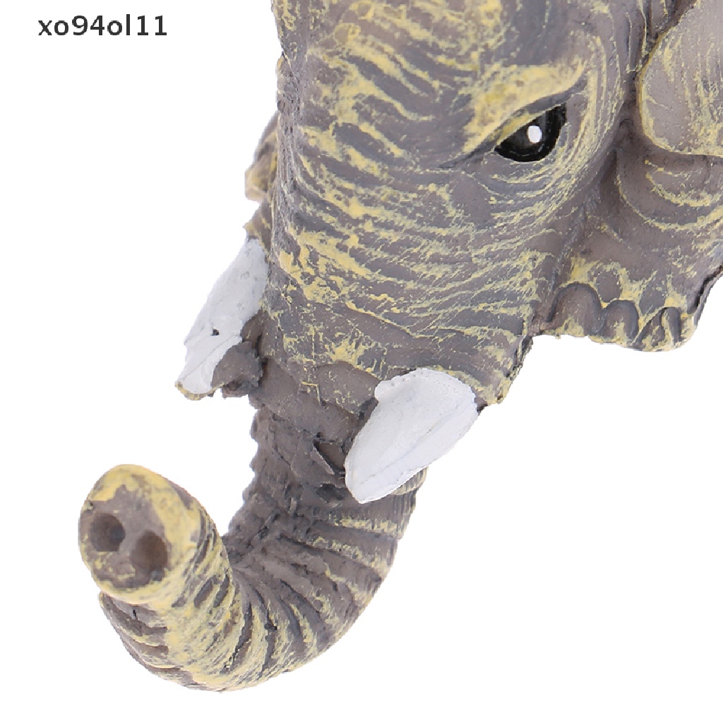 Xo 3pcs/set Patung Gajah Lucu Gajah Pegang Bayi Resin Kerajinan Hadiah Rumah OL