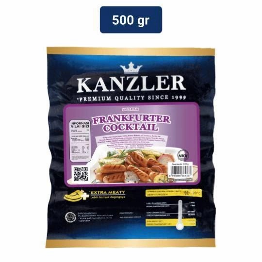 

sosis kanzler frankfurter cocktail 500gr