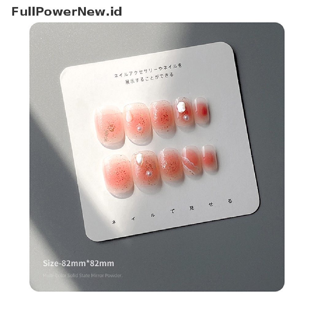 Power 10Pcs Kemasan Paku Display Kardus Kartu Kuku Palsu Untuk Press On Nails ID