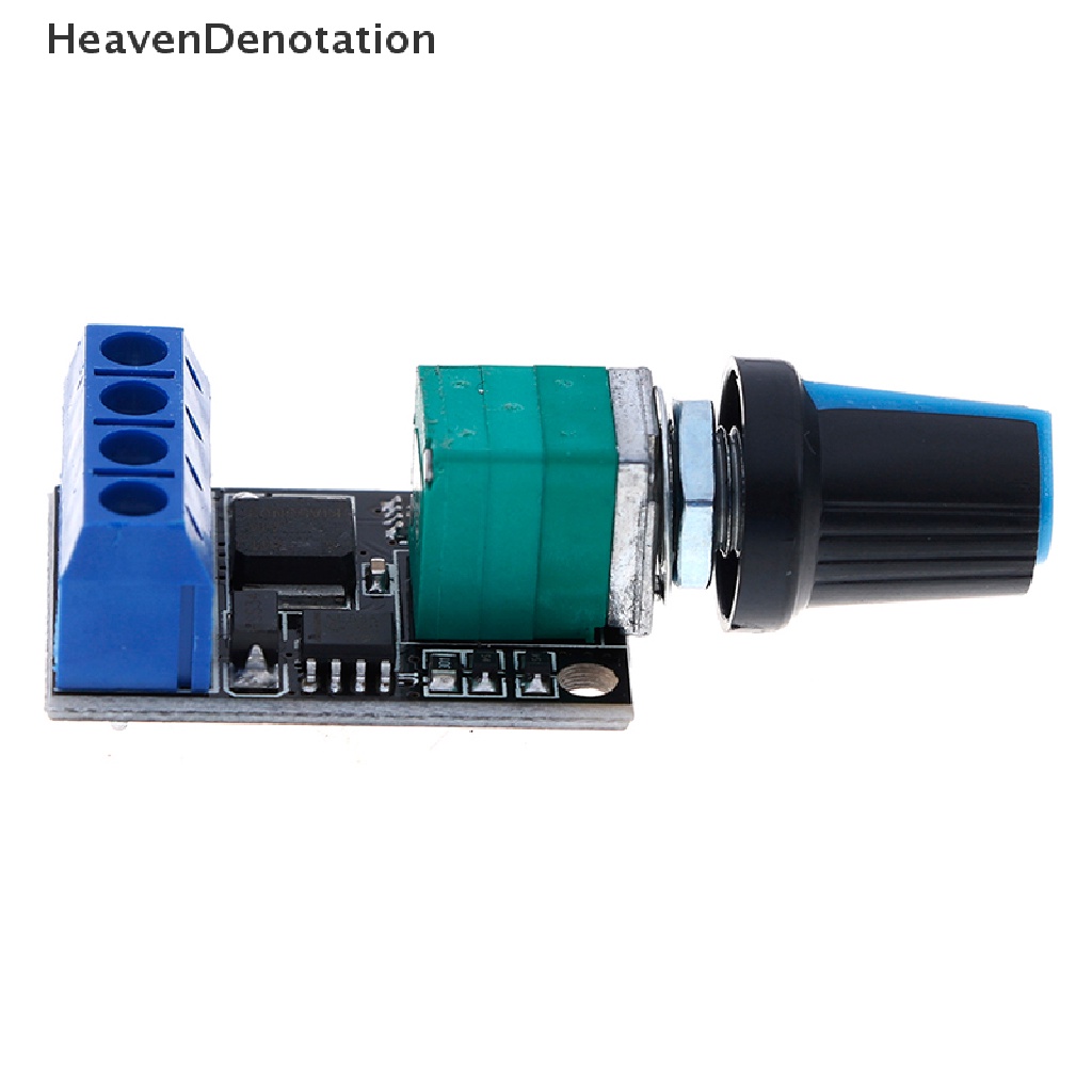 [HeavenDenotation] 5v 12V 10A PWM DC motor speed controller Gubernur stepless Pengatur Kecepatan HDV