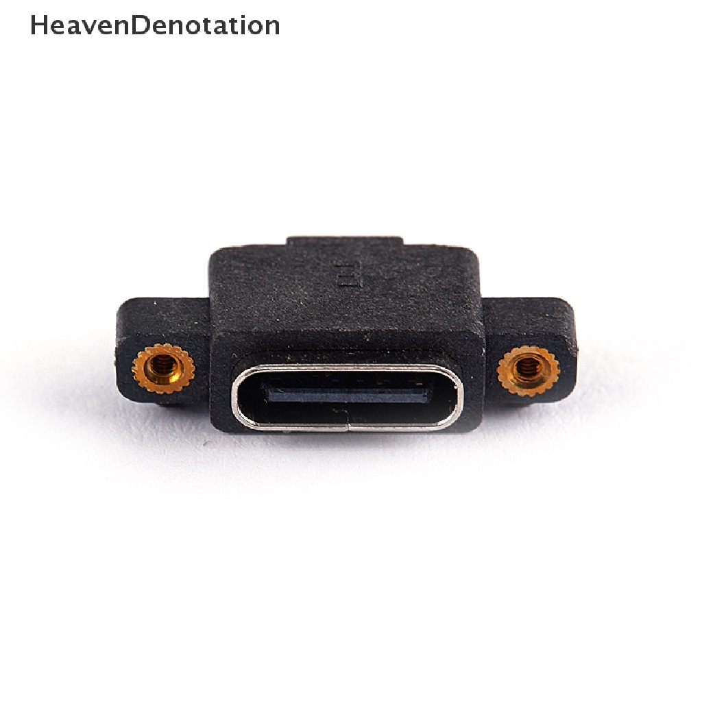 [HeavenDenotation] Usb 3.1 Type-C 6pin Female Socket SMD DIP Konektor Dengan Lubang Sekrup Untuk DIY PCB HDV