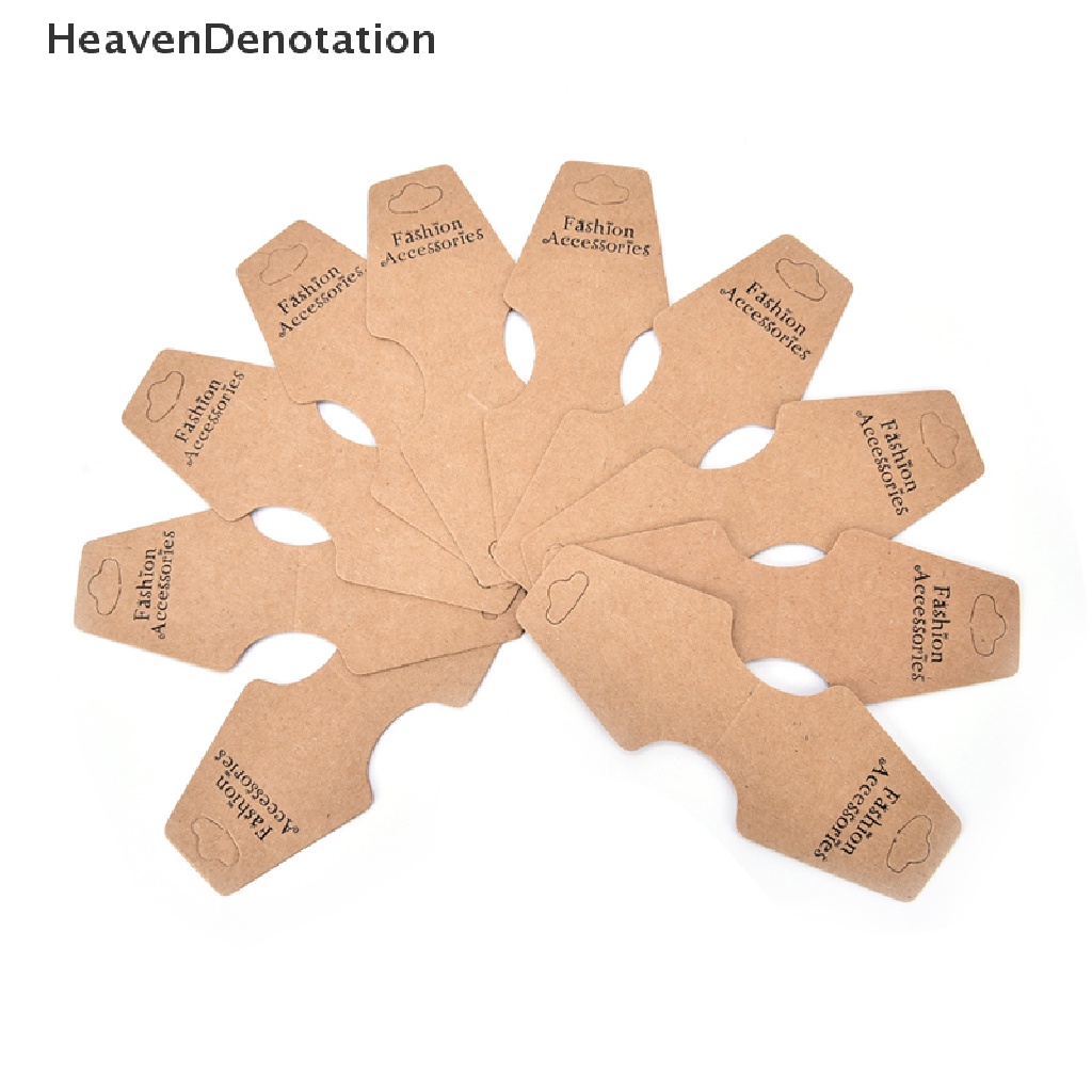 [HeavenDenotation] 50pcs Perhiasan Kalung Gelang Gantung Holder Jewerly Display Kertas Kartu HDV