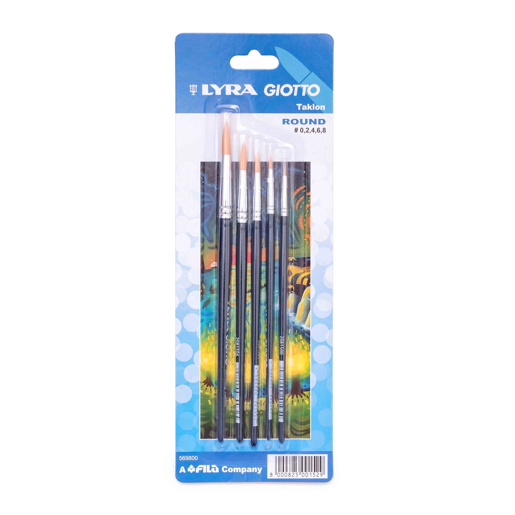 

LYRA Kuas Lukis Cat Air / Akrilik Art Brush Set Round & Flat