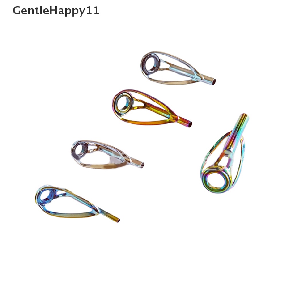 Gentlehappy 1pc Sliver/Rain Top Tip Guide Ring Bebas Kusut Untuk Memancing Pancing Berputar Aksesoris id