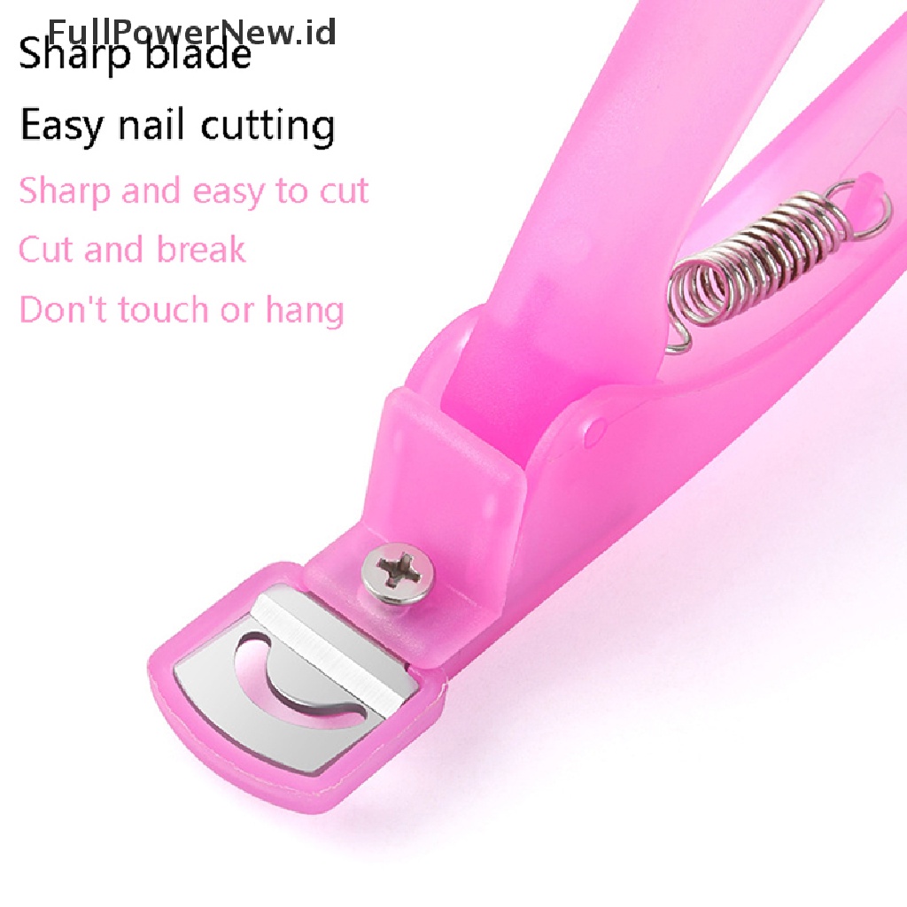 Power 1PC Gunting Kuku Gunting Kuku Palsu U-Edge Manicure Tips Cutter Nail Art ID