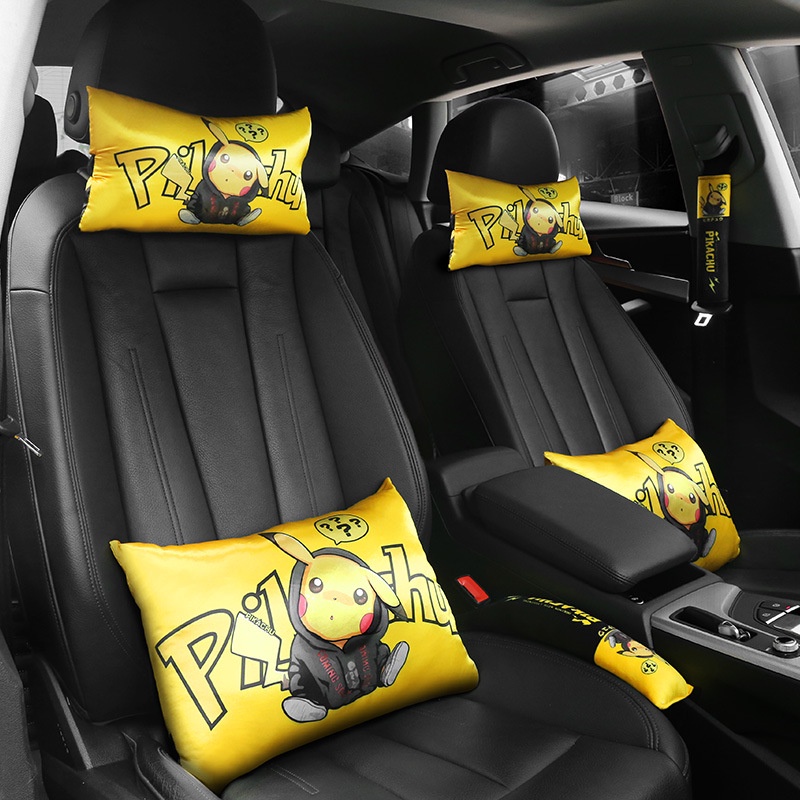 Headrest Kartun Untuk Mobil, Headrest Lucu Dan Kreatif Untuk Mobil, Bantal Pelindung Pinggang Dan Leher Untuk Penggunaan Mobil, Dan Bantal Untuk Penggunaan Mobil