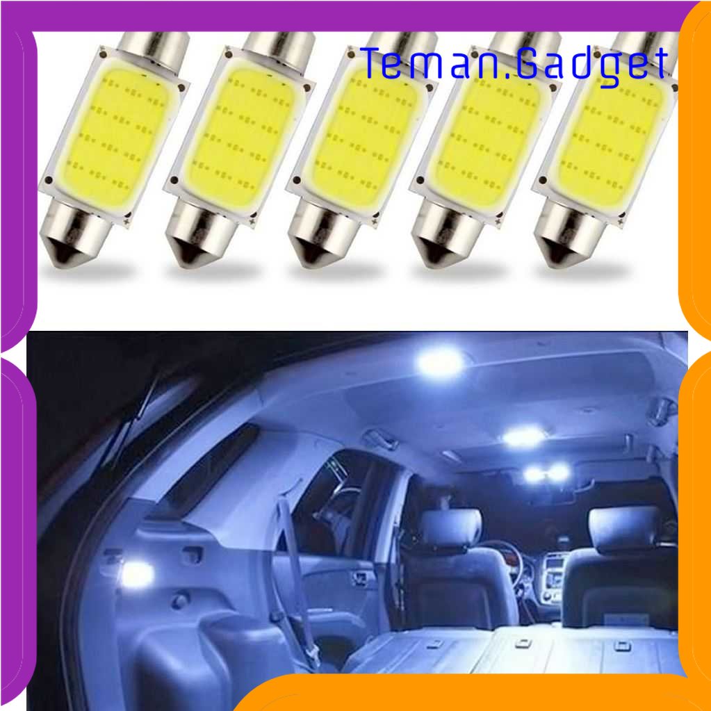 TD - OTO Lampu Interior Mobil LED Plat Dome Light C5W Cool White 1 PCS - BA9S