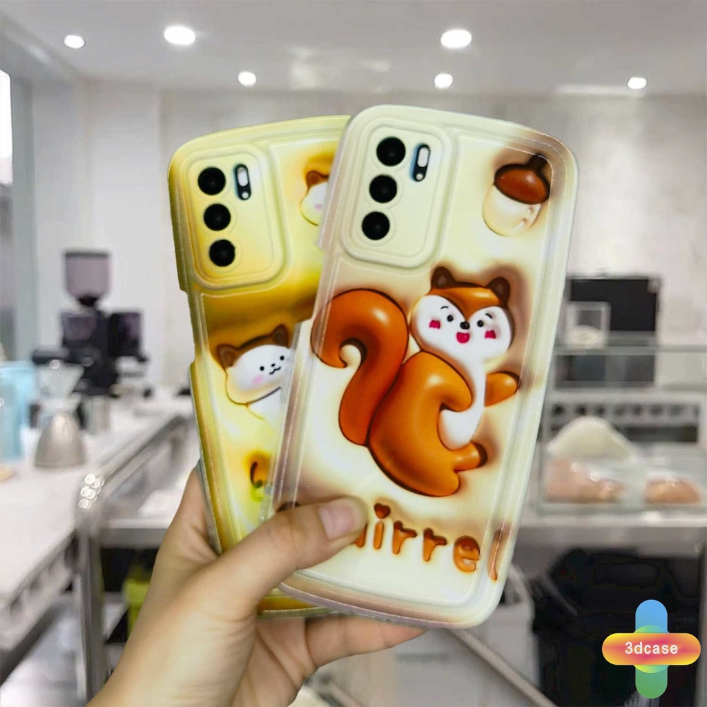 Case HP OPPO A5S A57 A3S A76 A96 A16 A17 A17K A95 A55 A15 A54 A7 A5 A9 A31 A53 A33 2020 A77S A12 A12S A1K A16E A16K A54S Reno 7 7Z 8Z 5 4 6 8 5F 5K 4F 4 5 06 Lite A74 A15S A52 A11K A92 A35 A36 A11 A93 A32 Cute Squirrel Soap Case