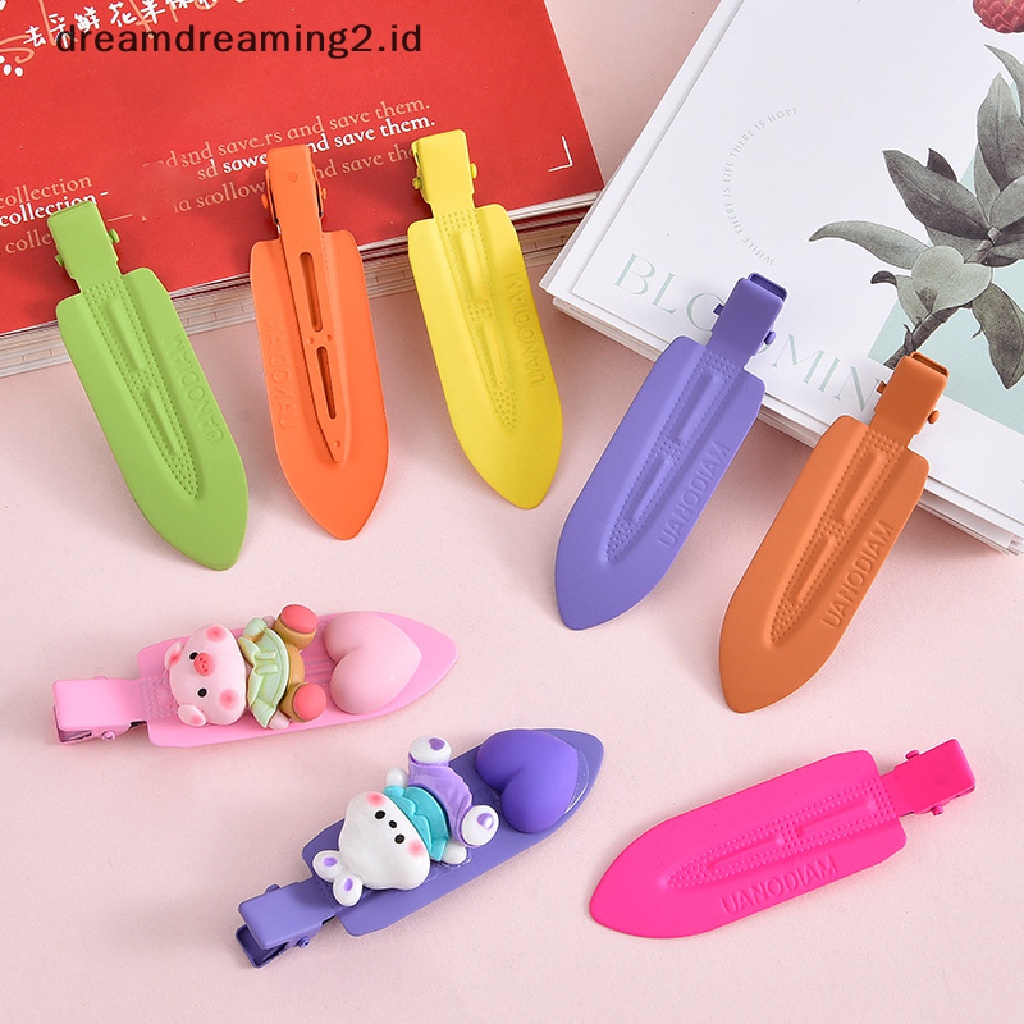 (dream) 5pcs Permen Warna-Warni Berlian Imitasi Gaya Salon Kecantikan Jepit Rambut Profesional Hairdressing Makeup Tools Hair Clip Untuk Anak Perempuan//