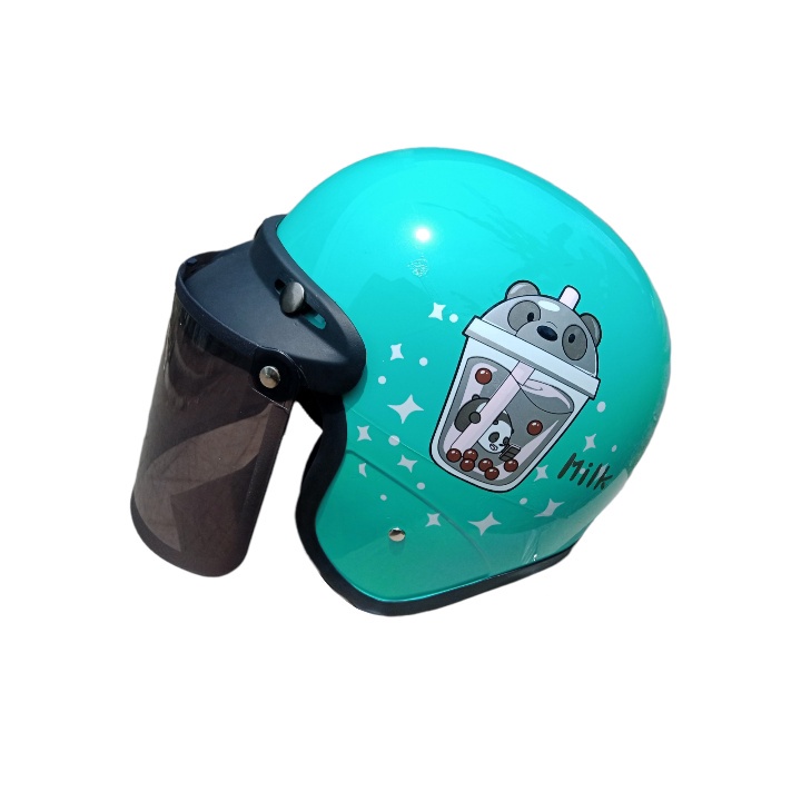 HELM NEO BOBA + KACA MURAH PACKING FREE BOX