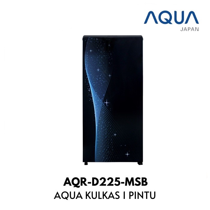 Kulkas Aqua AQR D225 MSB / AQRD225MSB Kulkas 1 Pintu 180 Liter
