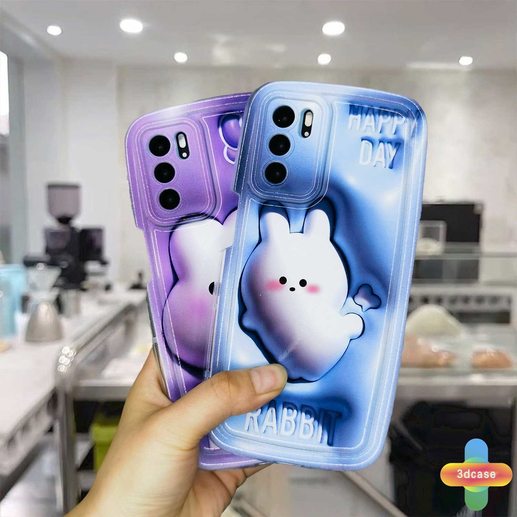 Case OPPO A96 A76 A16 A17 A17K A15 A57 A53S A16S A77 A57S A57E A11S A54 A5S A3S A95 A55 A7 A5 A9 A31 A53 A33 2020 A77S A12 A12S A1K A16E A16K A54S Reno 7 7Z 8Z 5 4 6 8 5F 5K 4F 4 5 06 Lite A74 A15S A52 Cute Rabbit Couples Soap Case