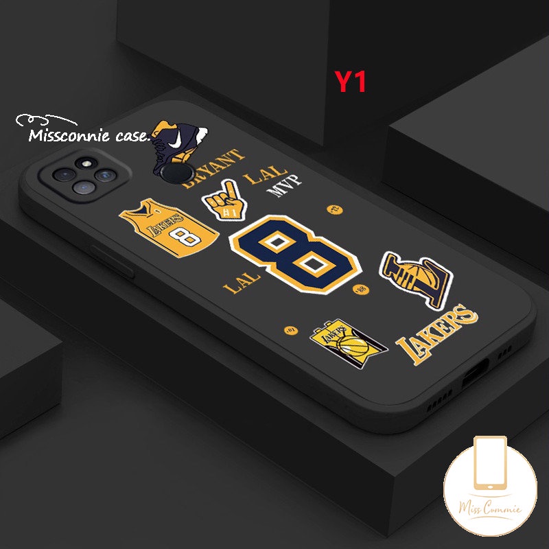 Casing Tepi Lurus Untuk Infinix Hot 12i 11 8 11s 9 20 20s 12 10t 10s 10Lite Hot 10 12 11 9 Play Smart4 5 6 Plus Note 11 12 G96 8 12pro 12 2023 Fashion N.B.A Lakers Kobe Sarung Soft Case