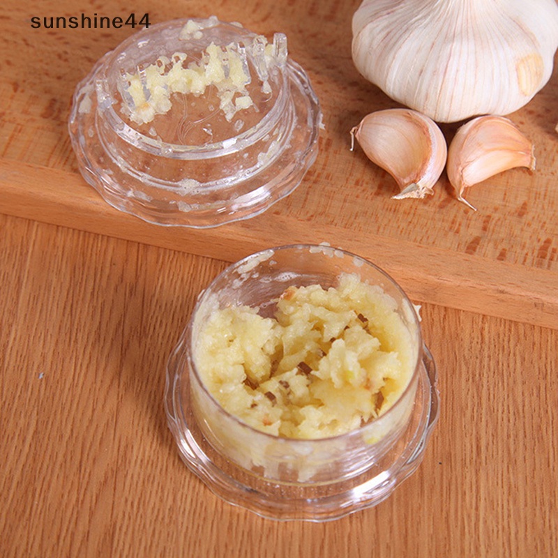 Sunshine 1Pc Garlic Press Chopper Ginger Mincer Alat Penghancur Penggiling Hand Presser Kit ID