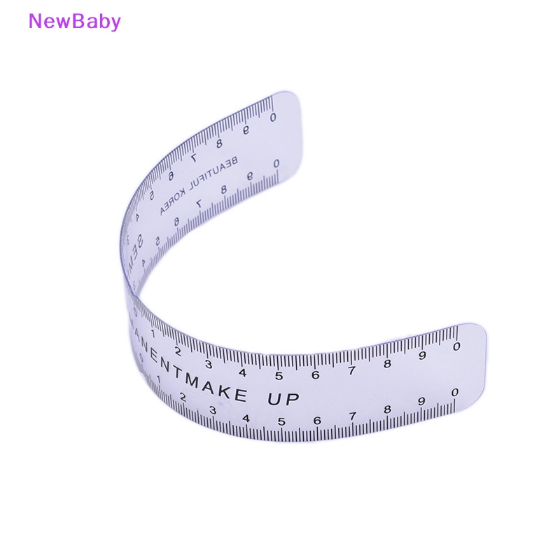 Newbaby Reusable Makeup Brow Measure Penggaris Penuntun Alis Alat Permanen ID