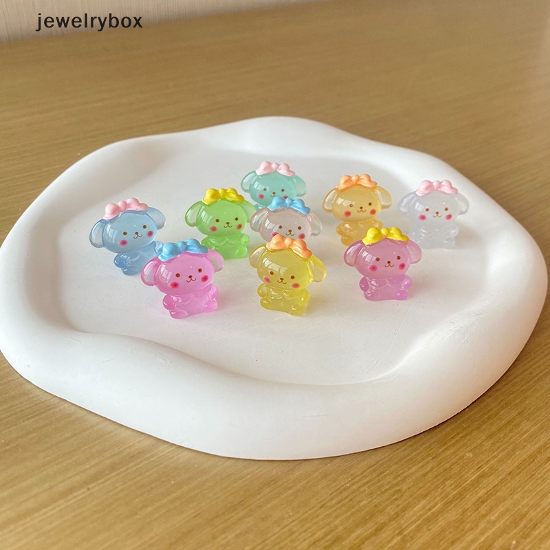 [jewelrybox] 1pc Bercahaya Kartun Kelinci Microlandscape Sukulen DIY Hias Butik