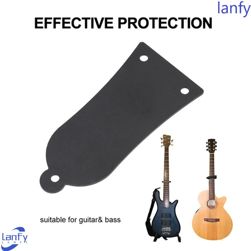 Lanfy Truss Rod Cover 3lubang Bagian Instrumen Gaya Bell Tahan Lama Musik Untuk Bass Gitar Listrik