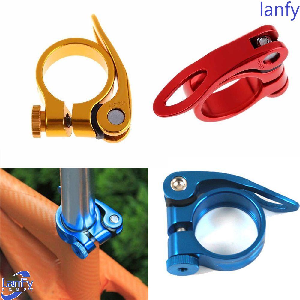 Lanfy Seatpost Clamp Sepeda Gunung Berkendara Aksesoris Suku Cadang Rilis Cepat Paduan Aluminium MTB Sepeda Duduk Batang Clamp