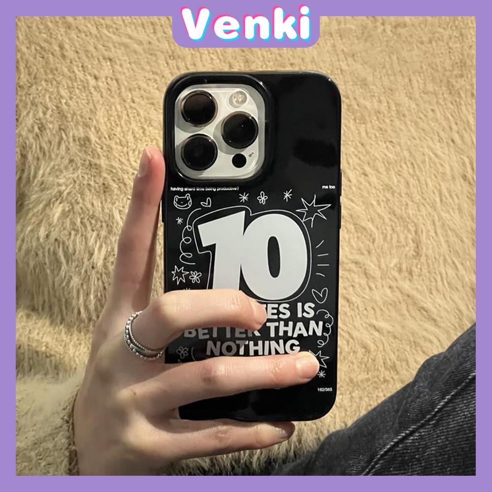 VENKI - iPhone Case for iPhone 14 Pro Max Soft TPU Big Hole Black Candy Case Compatible with iPhone 13 Pro max 12 Pro Max 11 xr xs max 7Plus 8Plus