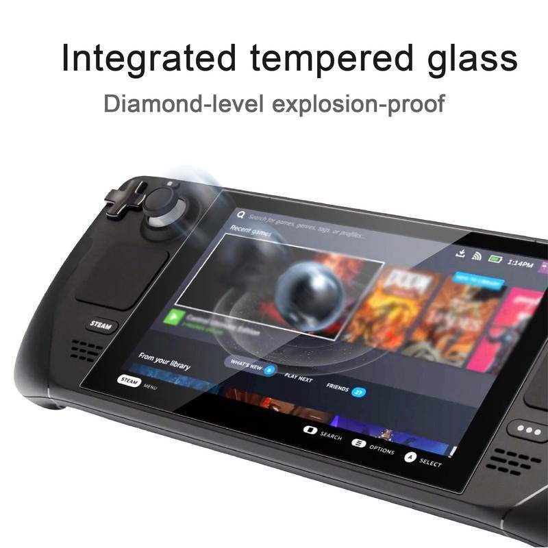 Untuk Steam Deck Blu ray Tempered Glass Screen Film Pelindung HD Anti Gores Screen Guard