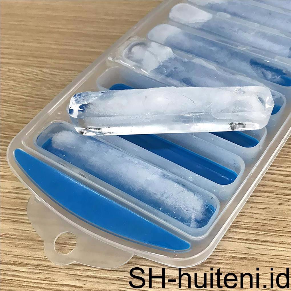 Silicone Ice Stick Cube Tray Mudah Push and Pop Out Cetakan Es Stik Kubus Botol Air Ice Stick Tray Untuk Olahraga Dan Botol Air