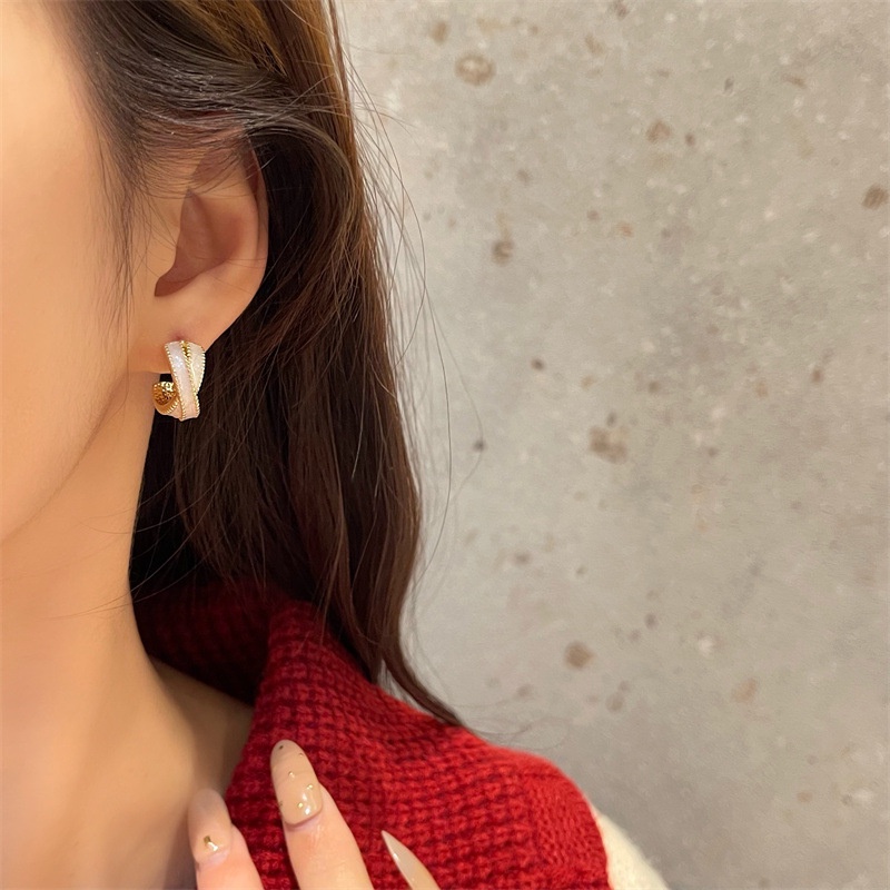 Anting Giwang Telinga Ins Sterling Silver S925 Untuk Aksesori Gadis Indah