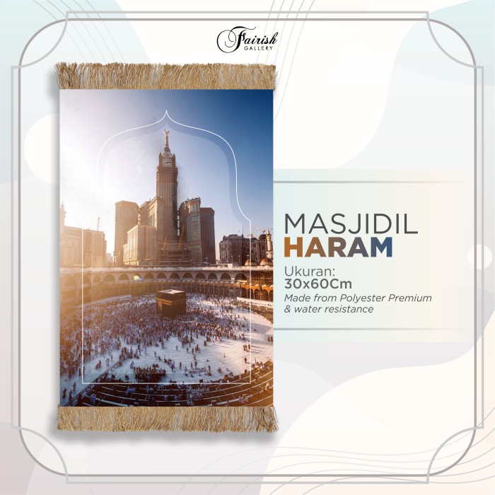 Sajadah Travel Print Untuk Sujud - Masjidil Haram