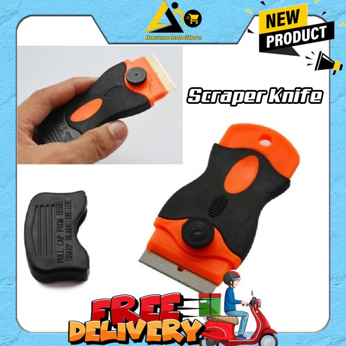 

Pisau Pengupas Stiker Serbaguna Scraper Knife for Car Sticker QD-0485
