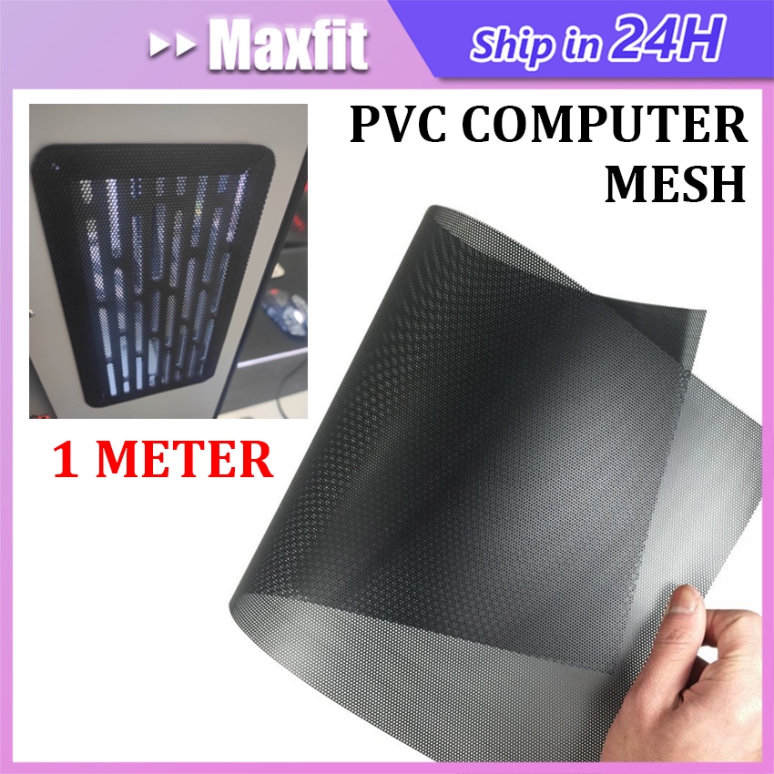 SEAN 30x100cm Filter Dust Mesh PVC DIY Sarung Kipas PC PVC Jaring Komputer, Penutup Filter Debu