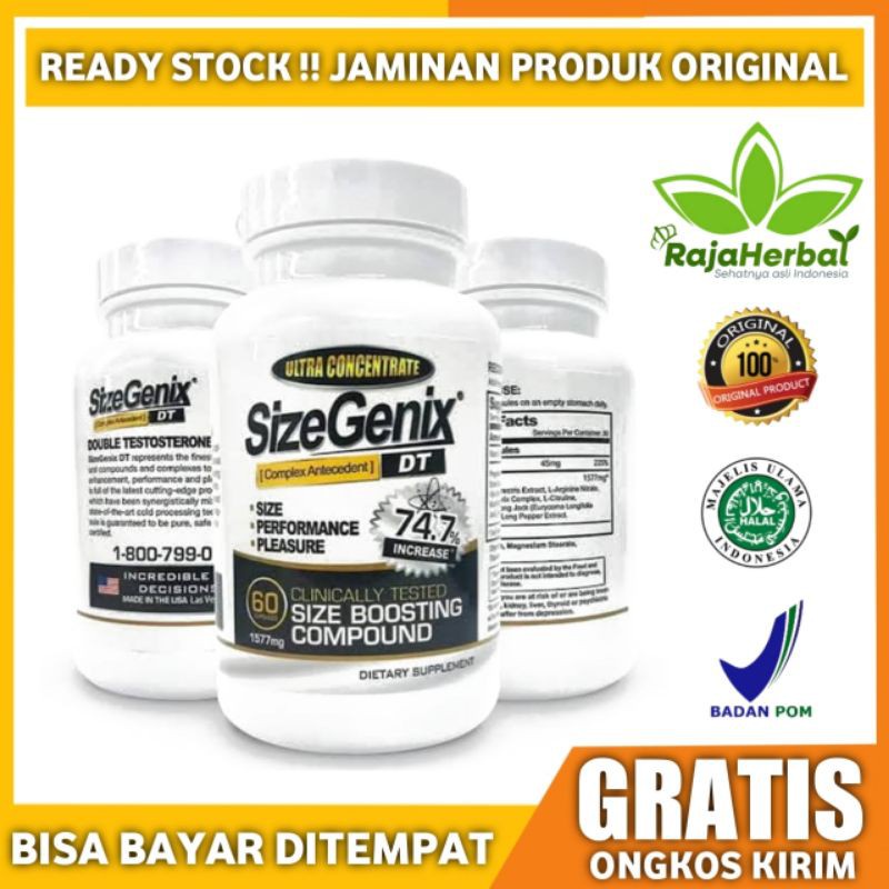 (BHJ)Size Genix Asli Original Obat Herbal Pembesar / Pemanjang Mr.P Ampuh - Penimax Original-vimax-v