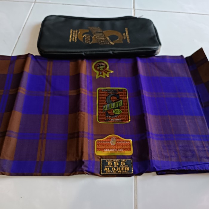 Sarung Aljufri Sutera Motif BHS JADUL KOTAK SUTRA ORIGINAL bukan afkir