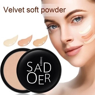 Sadoer Powder Professional Pressed Bedak Padat Glowing Anti Air & Tahan Lama